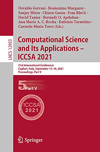 Computational Science and Its Applications – ICCSA 2021 (Part V)