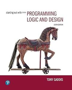 Starting Out with Programming Logic and Design 6th Edition