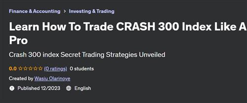 Learn How To Trade CRASH 300 Index Like A Pro