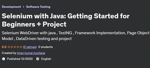 Selenium with Java – Getting Started for Beginners + Project