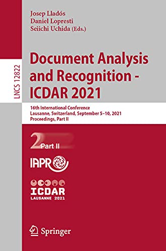 Document Analysis and Recognition – ICDAR 2021 (Part II)