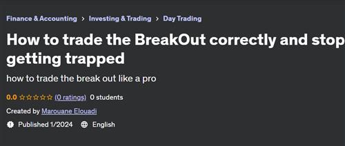 How to trade the BreakOut correctly and stop getting trapped