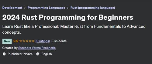 2024 Rust Programming for Beginners