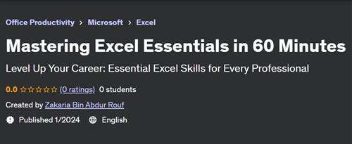 Mastering Excel Essentials in 60 Minutes