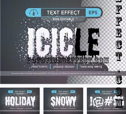 Icicle - Editable Text Effect - 91629741