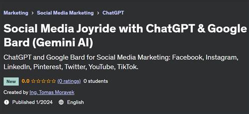 Social Media Joyride with ChatGPT & Google Bard (Gemini AI)