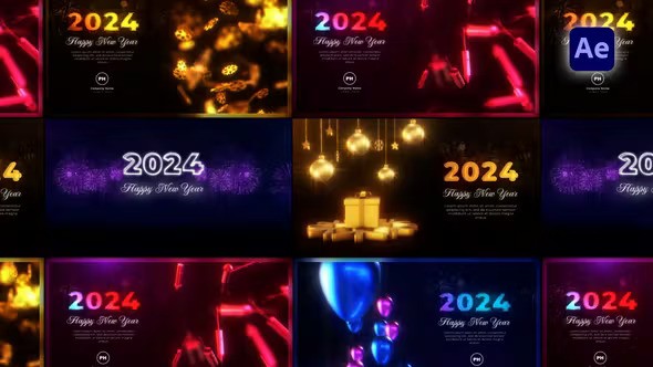 VideoHive - New Year Greetings Pack 49986596