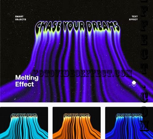 Liquid Melting Illusion Text Effect - 91892174