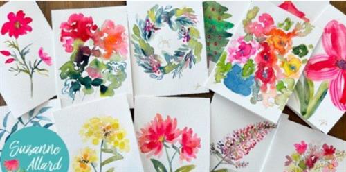 Let's Paint Floral Greeting Cards!