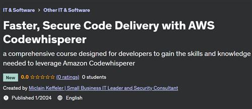 Faster, Secure Code Delivery with AWS Codewhisperer