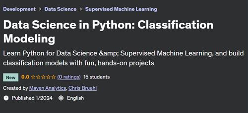 Data Science in Python – Classification Modeling