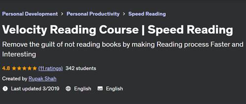 Velocity Reading Course – Speed Reading