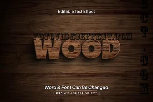 Wood Text Effect - WKV34CN