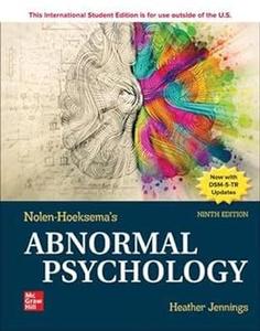 ISE Abnormal Psychology Ed 9