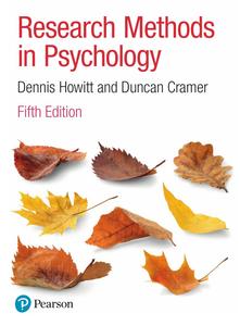 Research Methods in Psychology, 5th Edition