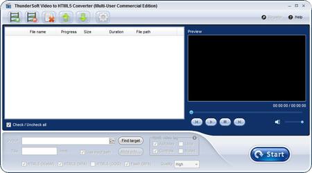 ThunderSoft Video to HTML5 Converter 4.4