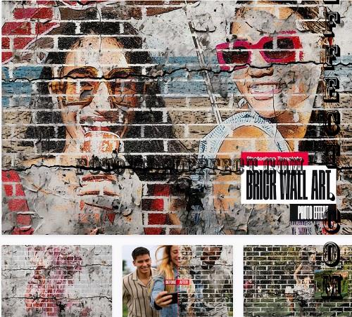 Brick Wall Art Photo Effect - WA7TQ6X