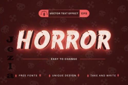 Horror Glow - Editable Text Effect - 10200935