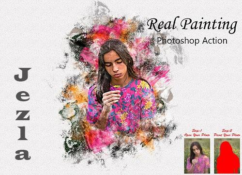 Real Painting Photoshop Action - 10200932