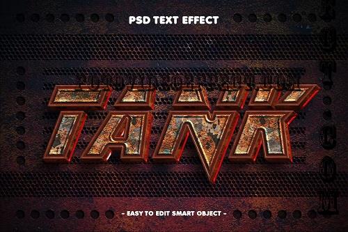 Tank 3d Text Effect Layer Style - Q34UV82
