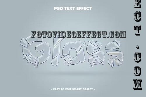 Transparent Shattered Glass Psd Text Effect - STXMGD8