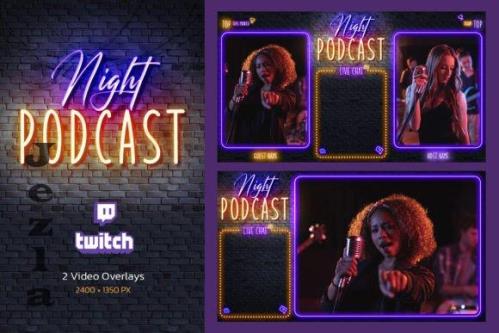 Night Podcast - Twitch Overlay - 10181381