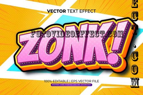 Zonk Comic Editable Text Effect - VHUCCKR