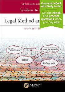 Legal Method and Writing I (Aspen Coursebook Series)