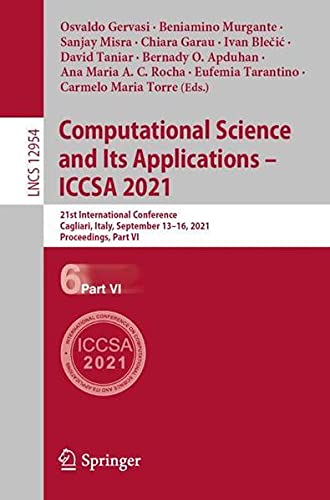 Computational Science and Its Applications – ICCSA 2021 (2024)