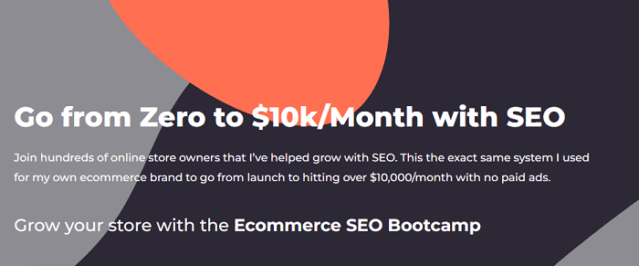 Ecommerce SEO Bootcamp Course – From $0 to $10000 Per Month Download 2024