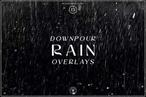 Downpour Rain Overlays - E9G5HT4