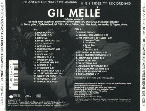 Gil Melle - The Complete Blue Note Fifties Sessions [1952-56] [1998] 2CD Lossless