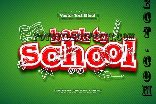 Back To School Vector Text Effect - ZS4T3WE