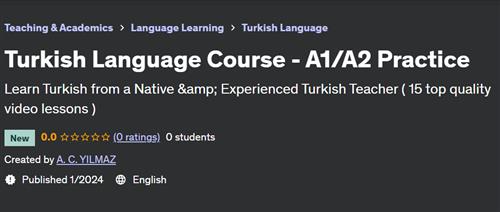 Turkish Language Course – A1/A2 Practice