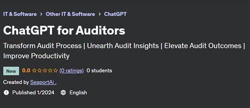 ChatGPT for Auditors