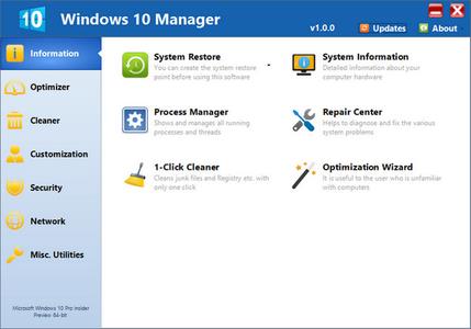 Yamicsoft Windows 10 Manager 3.9 Portable