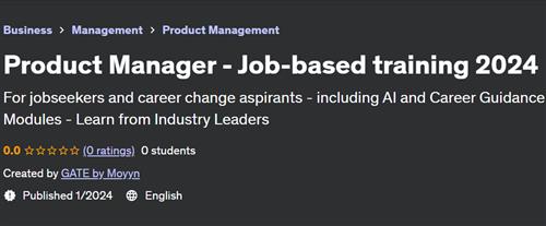 Product Manager – Job-based training 2024