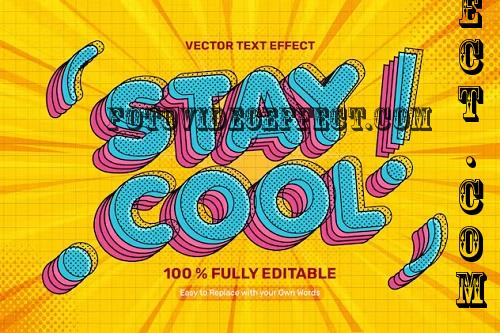 Memphis Stay Cool Text Effect - MPGCDMH