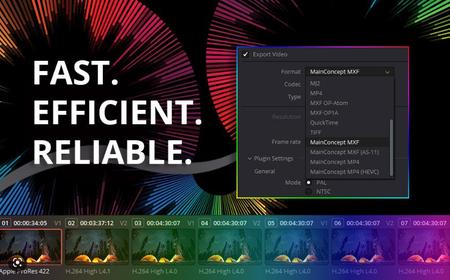 MainConcept Codec Plugin 1.5 for DaVinci Resolve (x64)