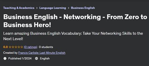 Business English – Networking – From Zero to Business Hero!