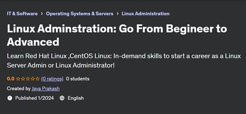 Complete Linux Training Course to Get Your Dream IT Job 2024