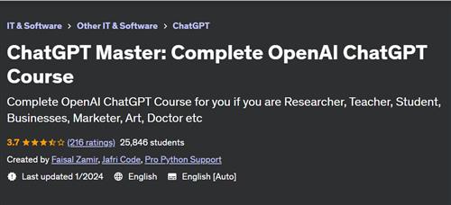 ChatGPT Master – Complete OpenAI ChatGPT Course