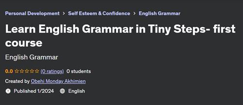 Learn English Grammar in Tiny Steps– first course