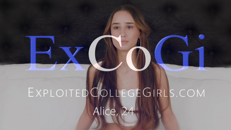 [ExploitedCollegeGirls.com / ExCoGi.com] Alice - Soft Spoken Sexual Inferno [2024-01-04, Amateur, Cumshot, Dildo, Facial, Hardcore, Natural Tits, Squirt, Straight, Toys, 720p, SiteRip]