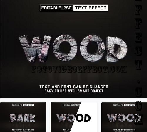 Wood Editable Text Effect - LGEKQKS