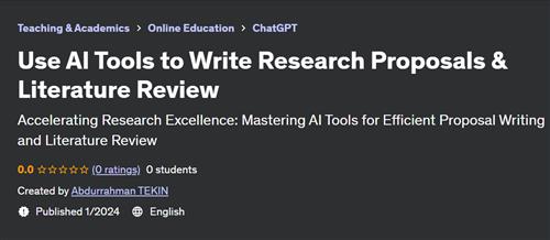 Use AI Tools to Write Research Proposals & Literature Review