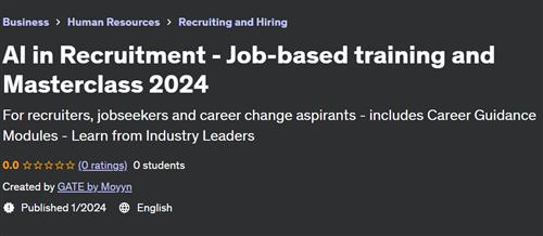 AI in Recruitment – Job–based training and Masterclass 2024