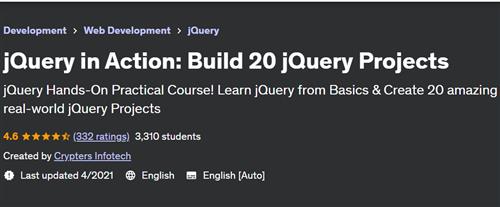 jQuery in Action – Build 20 jQuery Projects