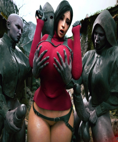 Rigid3D - Ada Wong x Futa Cultists 3D Porn Comic