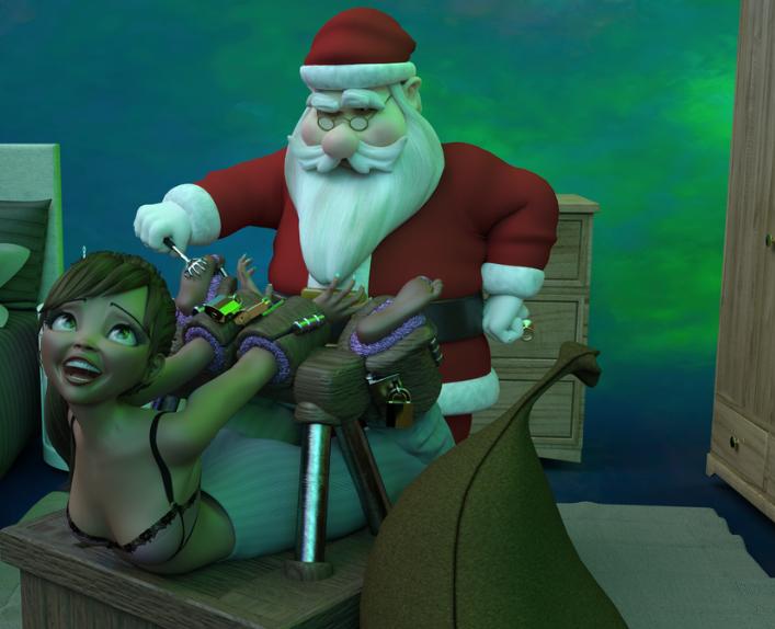 WooouTK - Santa goes mad 3D Porn Comic